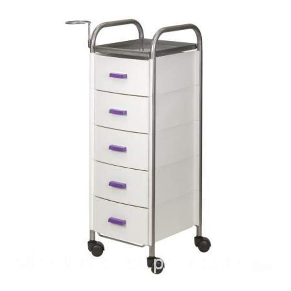 Тележка парикмахерская Глорис-02 цветные ящики