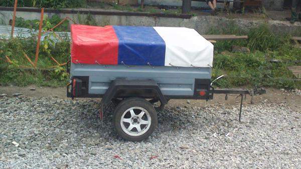 Тент на Курганский прицеп