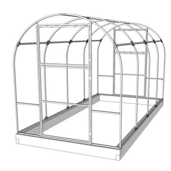 Теплица (каркас) ПОЛЬЗА-2 Стандарт 4 метра