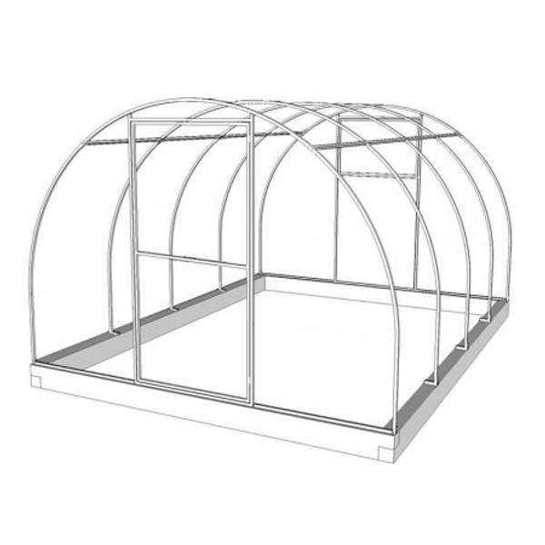 Теплица (каркас) ПОЛЬЗА-3 Эко Лайт Полимер 6 метров
