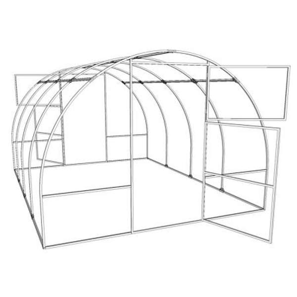 Теплица (каркас) ПОЛЬЗА-3 Усиленная 6 метров
