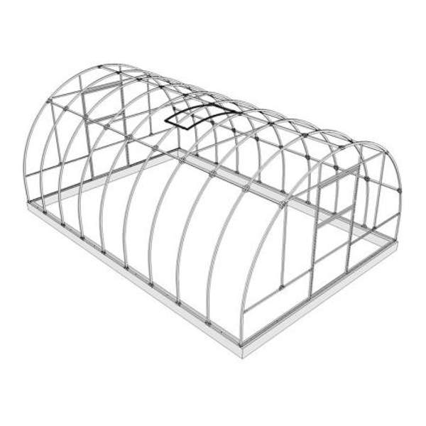 Теплица (каркас) ПОЛЬЗА-4 Усиленная 6 метров