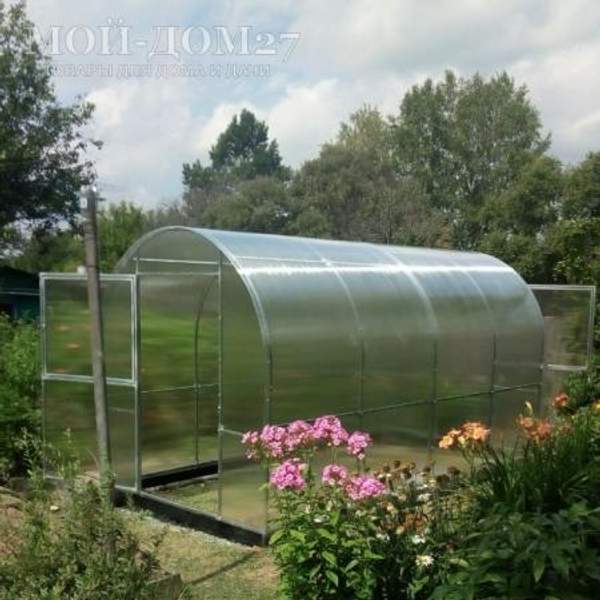 Теплица Трубная Двушка 2х10 метров с поликарбонатом