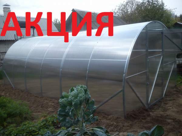 Теплицы из поликарбаната 3х4, 3х6, 3х8 м.