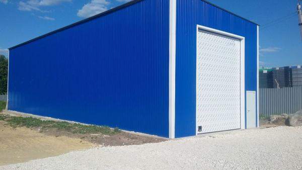 Теплый ангар из сэндвич панелей