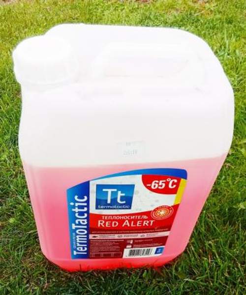 Теплоноситель на основе моноэтиленгликоля TermoTactic RedAlert 10 кг. -65 гр. С.