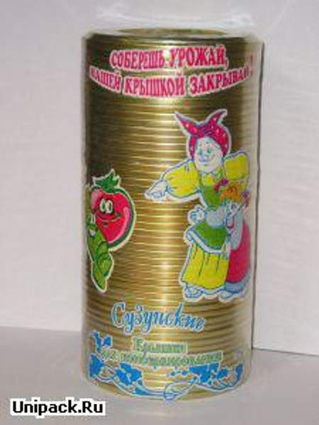 Термоусадочная пленка для упаковки крышек