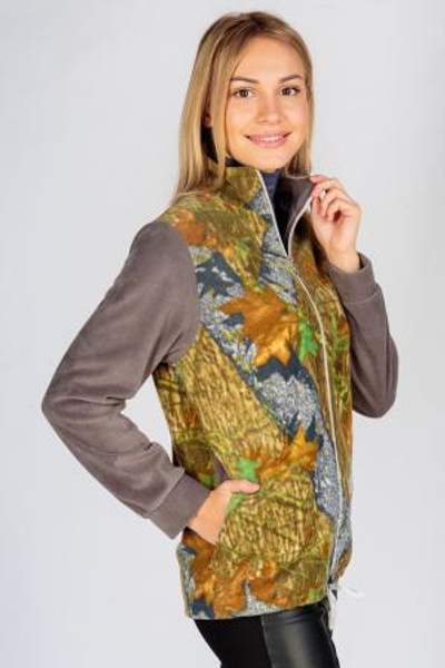 Толстовка женская Ирма-3 коричнево-серый