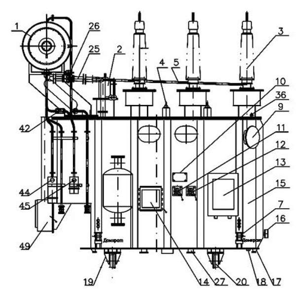 Трансформатор ТДН 10000/110-6