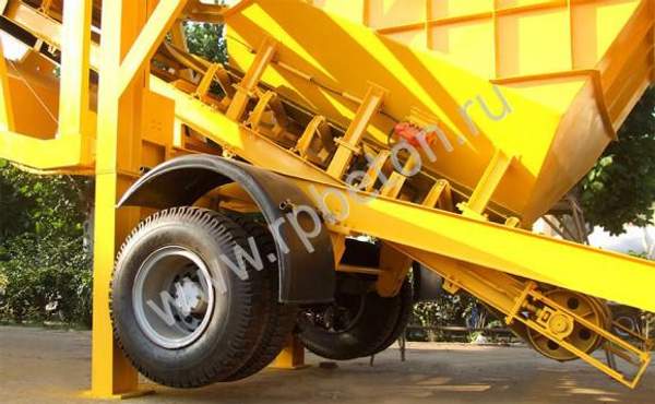 Транспортируемый мобильный бетонный завод YHZS 120