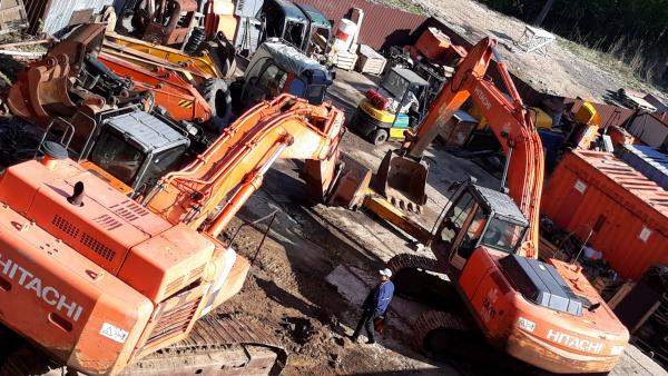 Трапеция ковша бу и тяги на экскаватор Hitachi ZX450-3 разборка оригинал