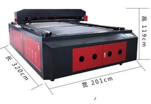 Трехрельсовый лазерный станок 1325-H (высокотехнологическая постель для резки) 80W