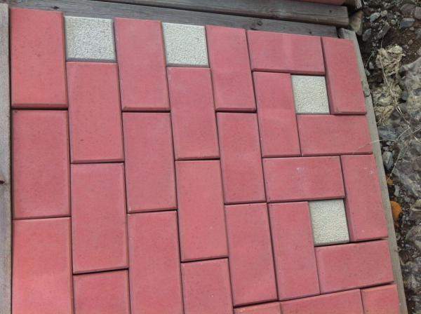 Тротуарная плитка 200х100х53 Кирпич красная
