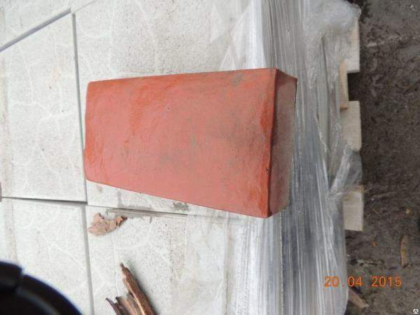 Тротуарная плитка 250х125х55 Английская мостовая красная