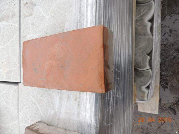 Тротуарная плитка 250х125х55 Английская мостовая рыжая