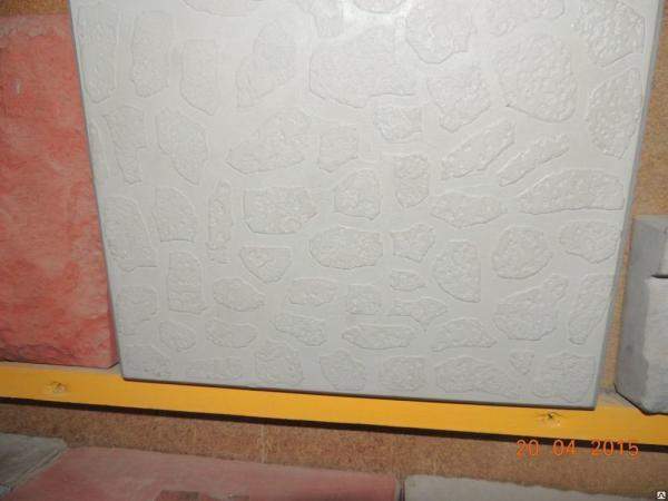 Тротуарная плитка 250х250х25 Галька серая