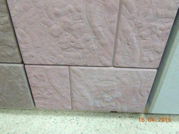 Тротуарная плитка 250х250х45 Брук монолит красная