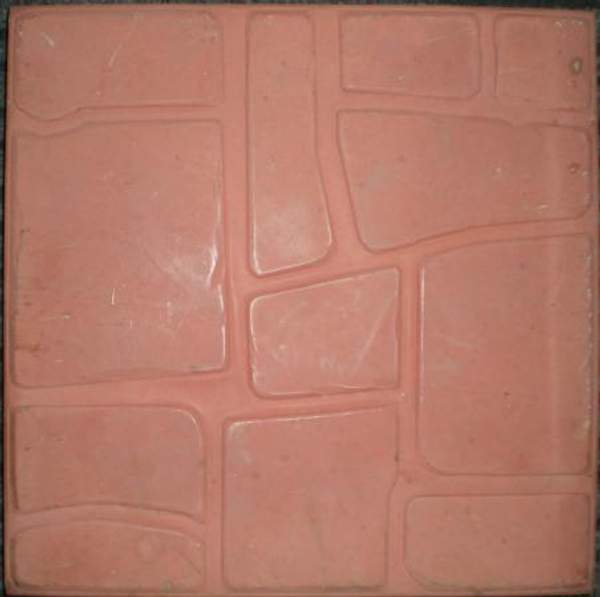 Тротуарная плитка 300х300х30 Мостовая красная