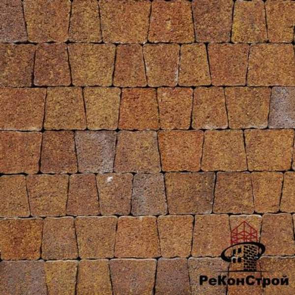 Тротуарная плитка Антик фактура листопад, 3А.6, Осень, «Выбор-С»