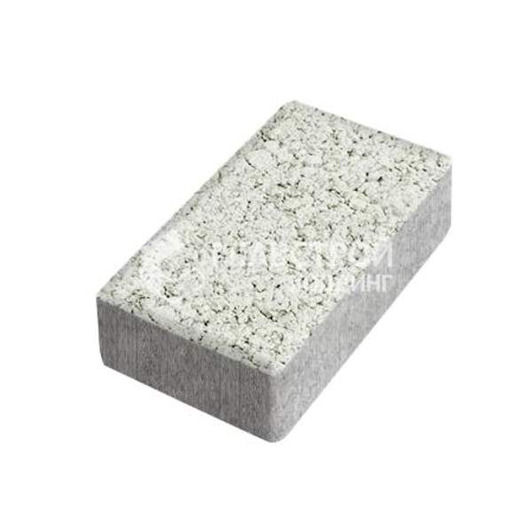 Тротуарная плитка «Брусчатка», белая, с имитацией гранита, 8 см