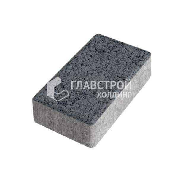Тротуарная плитка «Брусчатка», черная, с имитацией гранита, 4 см