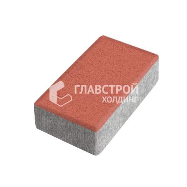 Тротуарная плитка «Брусчатка», красная, 6 см
