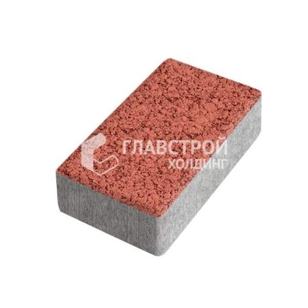 Тротуарная плитка «Брусчатка», красная, с мраморной крошкой, 8 см