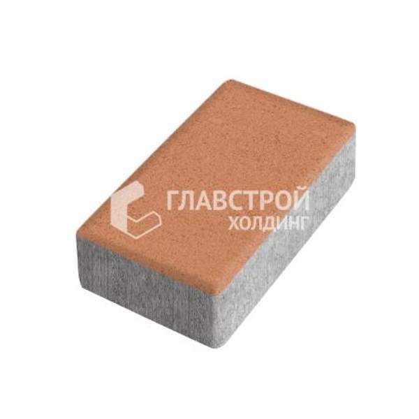 Тротуарная плитка «Брусчатка», оранжевая, 6 см
