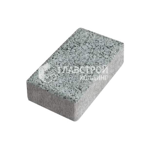 Тротуарная плитка «Брусчатка», серая, с мраморной крошкой, 8 см