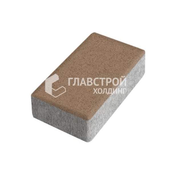 Тротуарная плитка «Брусчатка», светло-коричневая, 6 см
