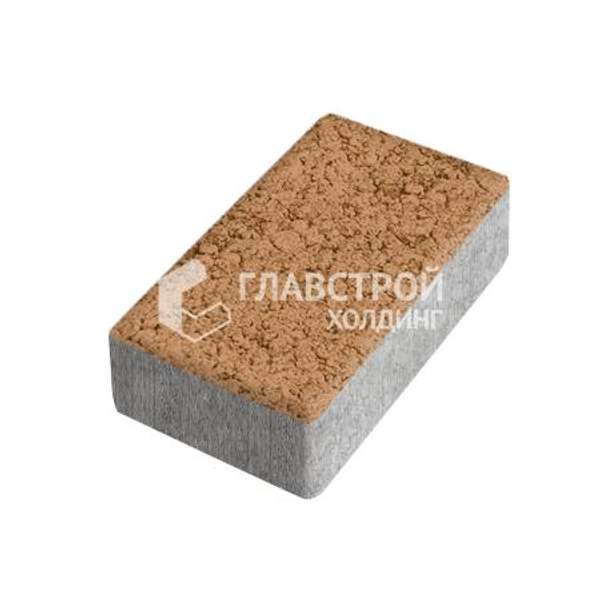 Тротуарная плитка «Брусчатка», терракотовая, с имитацией гранита, 6 см