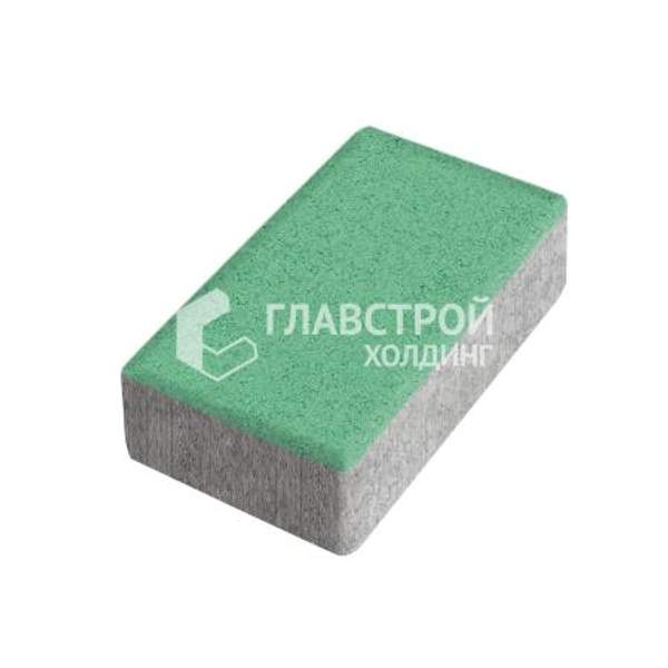 Тротуарная плитка «Брусчатка», зеленая, 10 см
