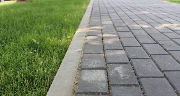 Тротуарная плитка (ЭКОНОМ) Прямоугольник Лайн MonoColor