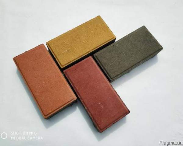 Тротуарная плитка "Кирпич" толщ 4,5 см