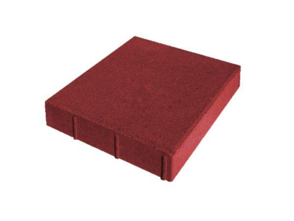 Тротуарная плитка купить московская область вибропрессованная КВАДРАТ 380х380х60 (красная)