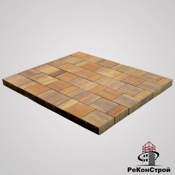 Тротуарная вибропрессованная плитка Ландхаус, Color Mix 16, BRAER