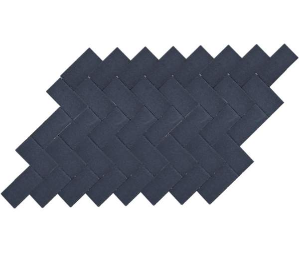 Тротуарная вибропрессованная плитка Прямоугольник, Черный, BRAER