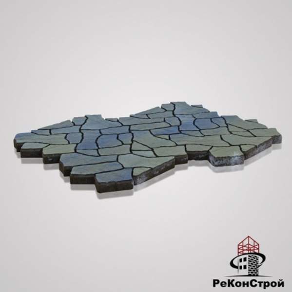 Тротуарная вибропрессованная плитка Сан-Тропе, Color Mix , BRAER