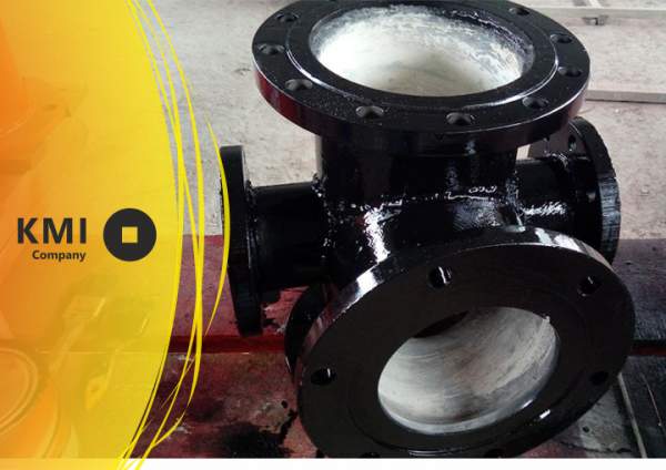 Тройник чугунный фланцевый с пожарной подставкой 600x250 мм ППТФ ГОСТ 5525