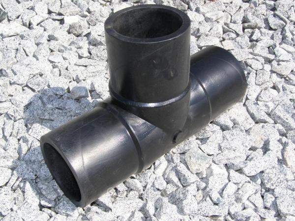 Тройник сварной 250 мм ПЭ100 SDR11 (равнопроходной)