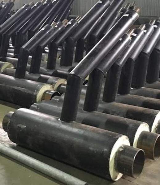 Тройниковое ответвление в ППУ изоляции