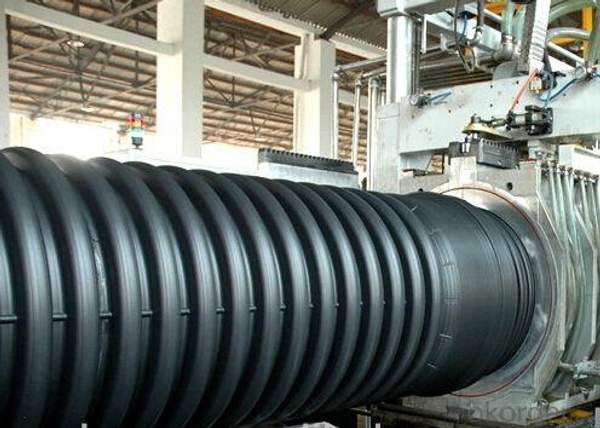 Труба гофрированная 315/271мм (6 метров) SN8 с раструбом для безнапорной канализации