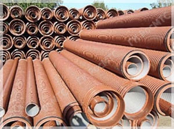 Труба канализационная рыжая