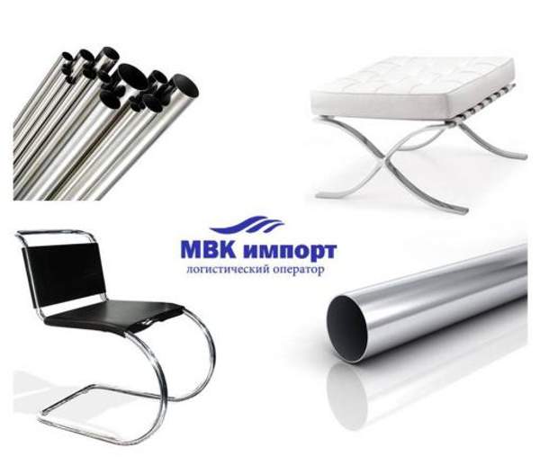 Труба хромированная для мебели