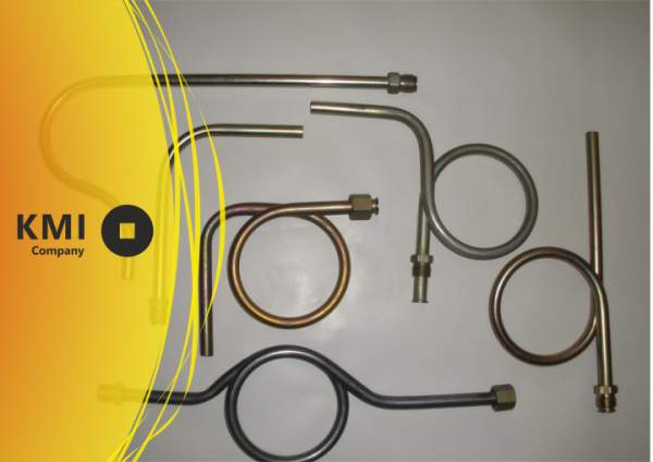 Трубка импульсная из конструкционной стали внутр М20х1,5— наруж G1/2 ст. 20, 20А, 20В 200 °С резьбовая угловая