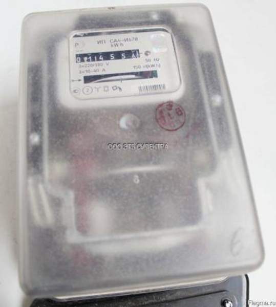 Трёхфазный электросчётчик са4-И678