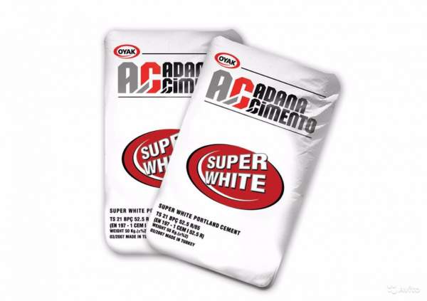 Цемент Супербелый М600 СЕМ52,5R (Белый) Турция