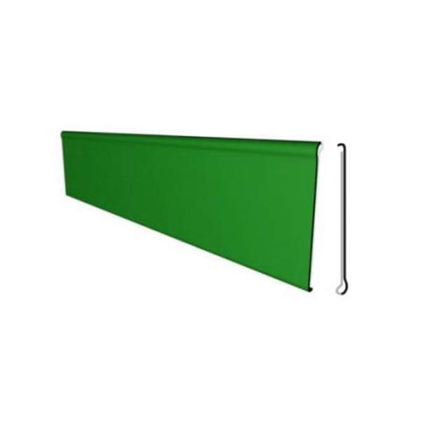 Ценникодержатель полочный самоклеющийся DBR39 длина 1250 мм, высота 39мм, цвет зеленый