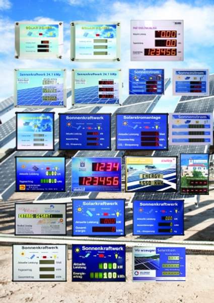 Цифровое LCD табло для зеленой энергии серии WGA (WEIGEL)