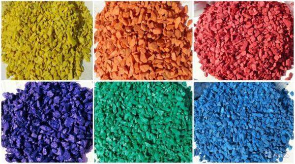 Цветной декоративный щебень